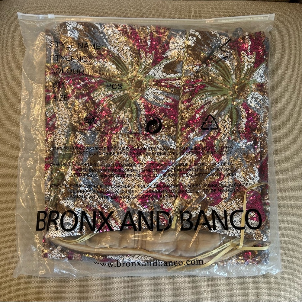 BEST Bronx and Banco Dahlia Fuchsia Multi Maxi Dress Gown Burgundy Wine Sequin - Picture 3 of 11